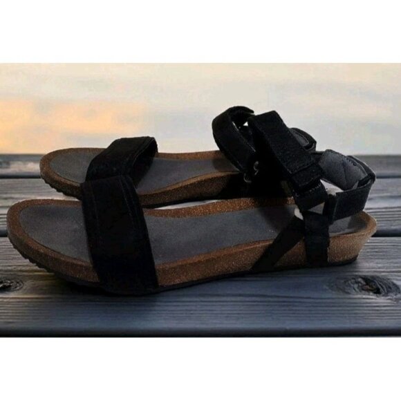 Teva Mahonia Stitch Suede Leather Sandals Women’s 10 Strappy Comfort Minimalist - Picture 1 of 8